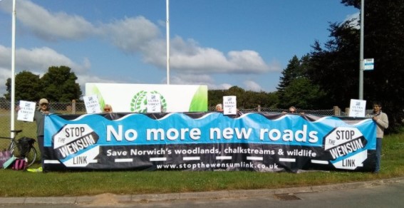 Stop the Wensum Link banner