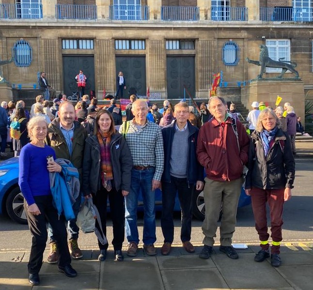 Broadland Greens at Climate Rally in Norwich