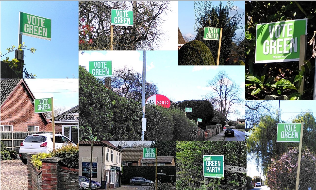 Green Party posterboards