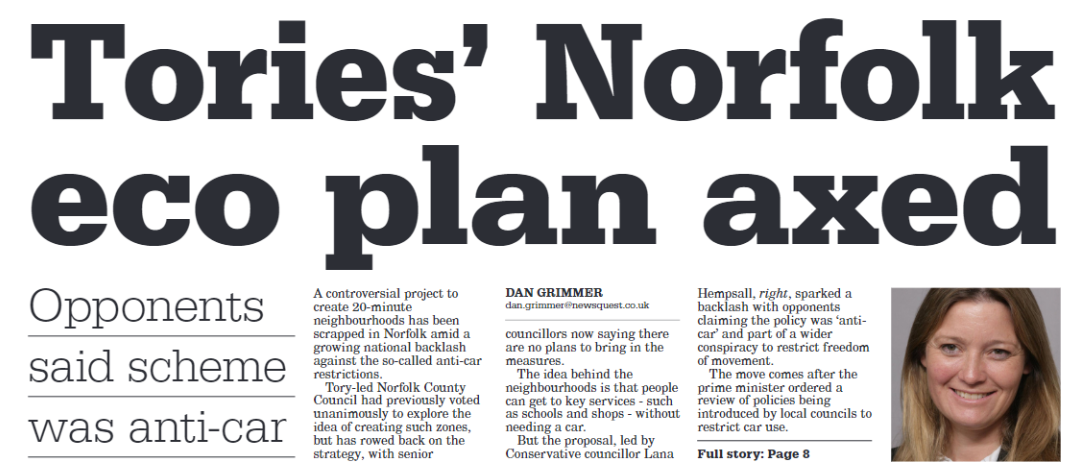 2023-08-03 Tories Norfolk eco plan axed